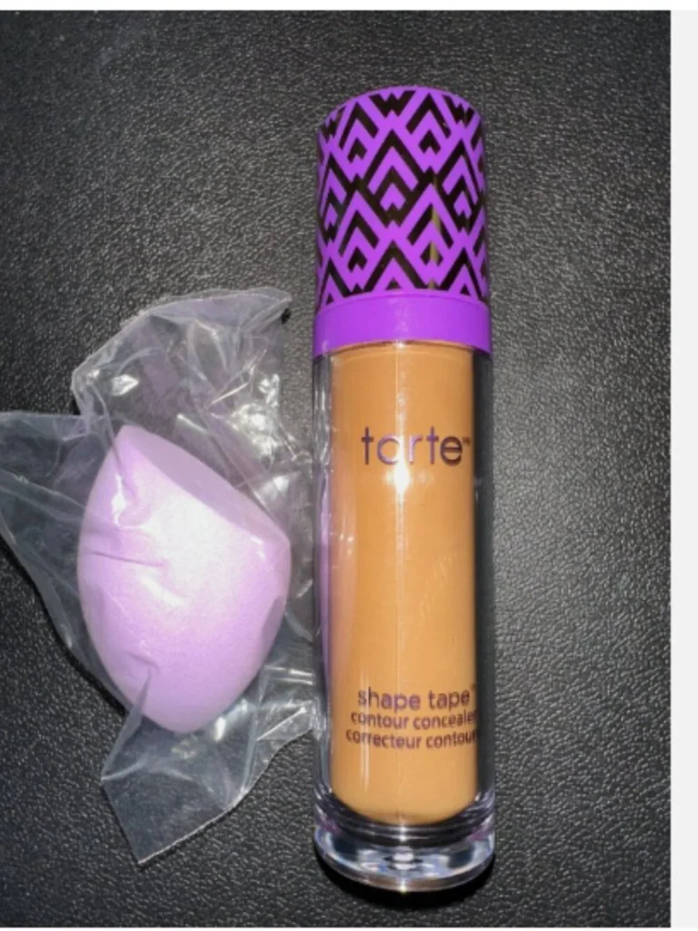 tarte Super-Size Shape Tape Concealer w/Sponge 0.67 fl oz-53N Deep-NEW-A591293